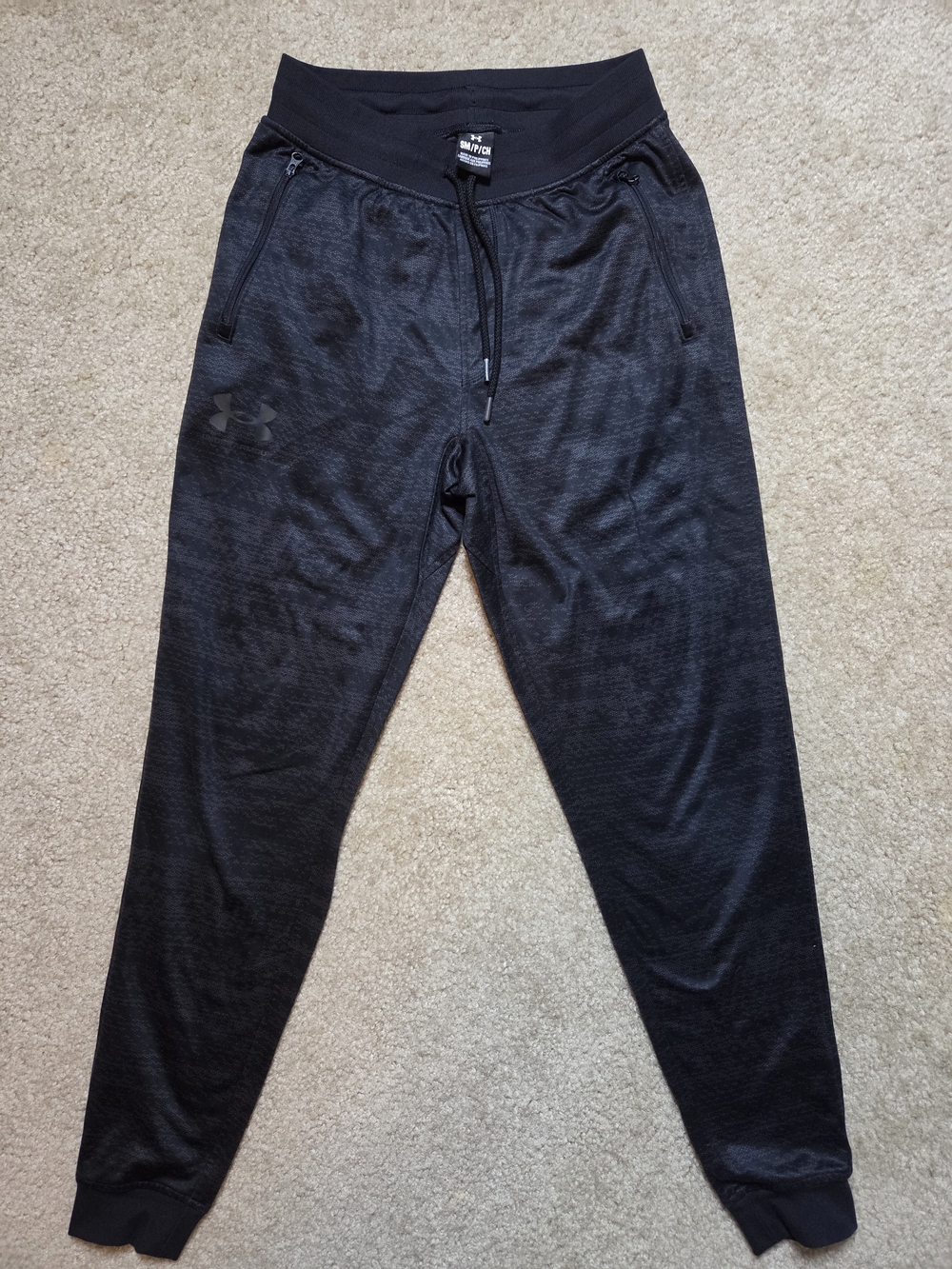 Under Armour Men's Sportstyle Tricot Joggers Black Track Pants S Athleisure